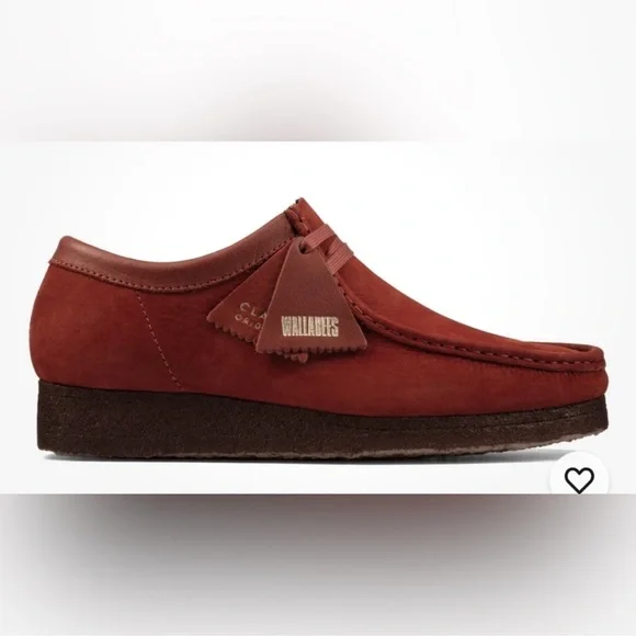 CLARKS ORIGINALS Wallabee Low Top Burgundy Suede Moccasins A timeless classic — the Clarks Wallabee Low in Maple Suede  main image 4